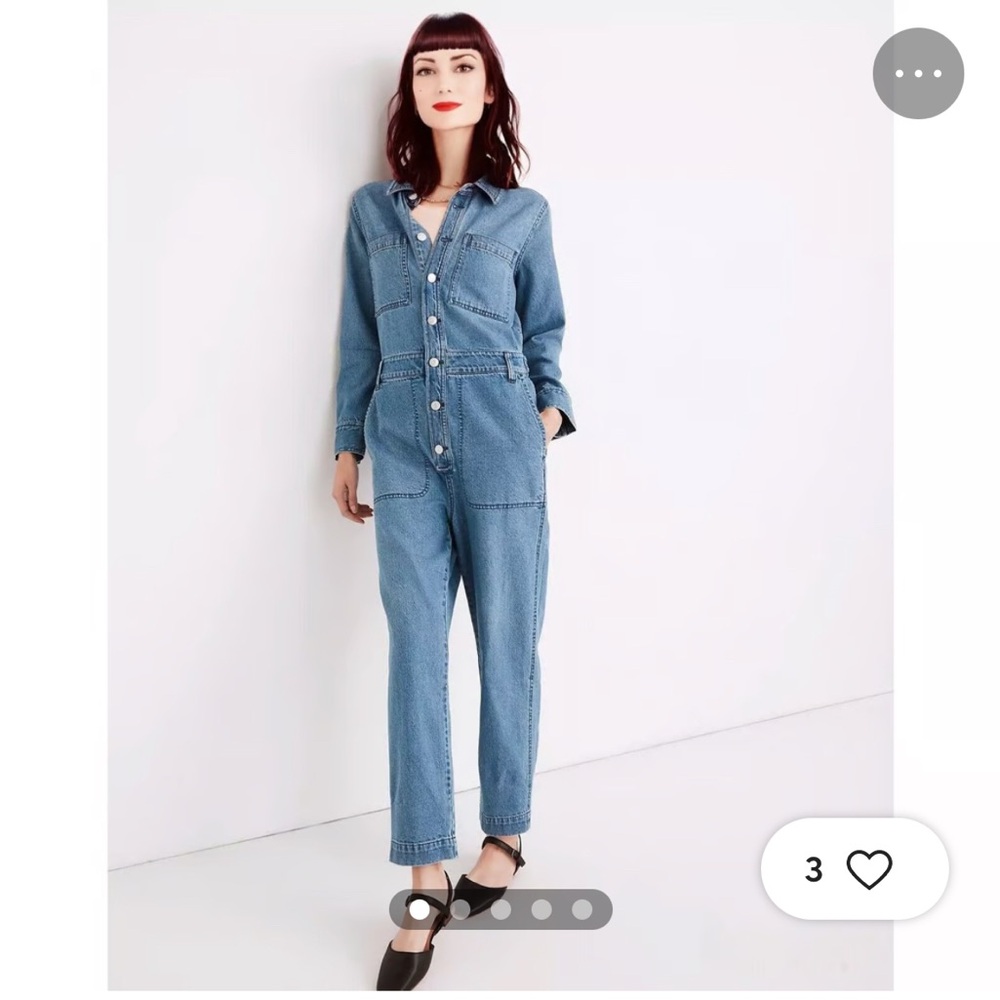 Madewell denim jumper xs like new